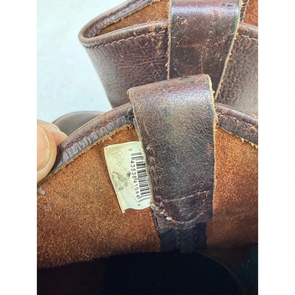 Georgia Boot Kids Little Georgia Giant Wellington Brown Leather Boots G204 10.5M